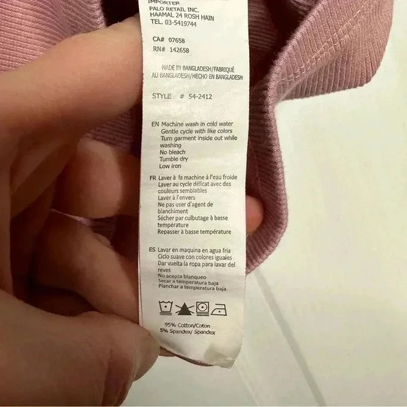 SWS Essentials Tank Top Cropped Ribbed Racerback Pink Size Medium - Picture 9 of 16